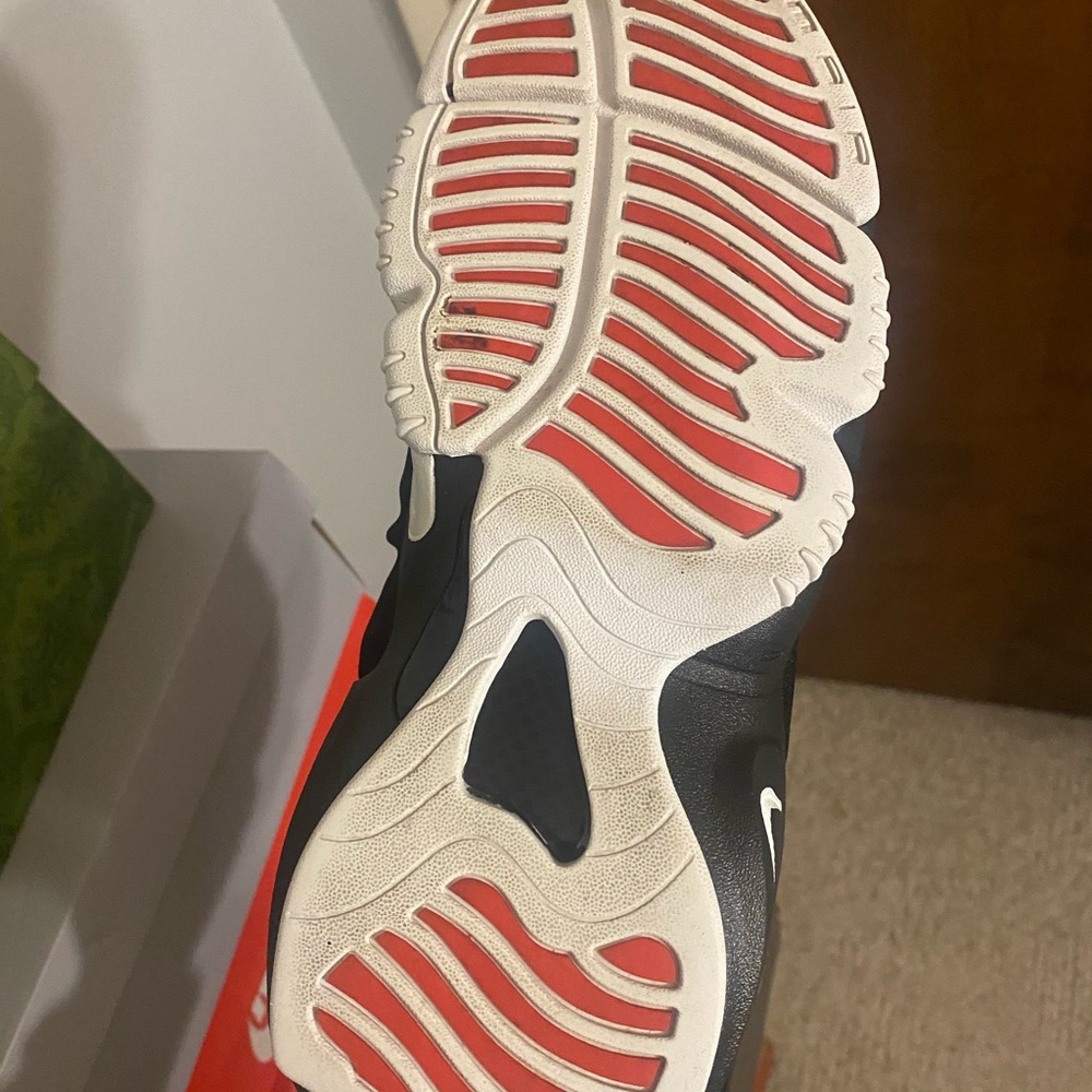 Nike Black and Red Athletic Nike air glove shoes